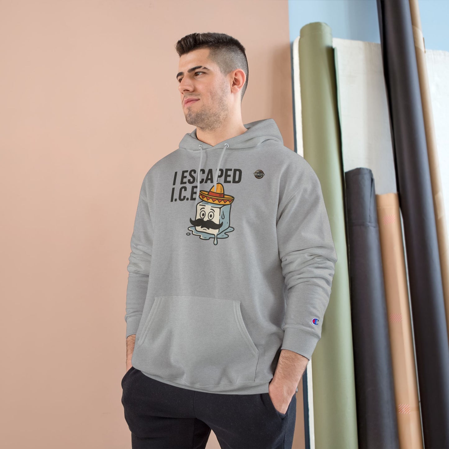 Reality x Champion "I Escaped I.C.E." Hoodie