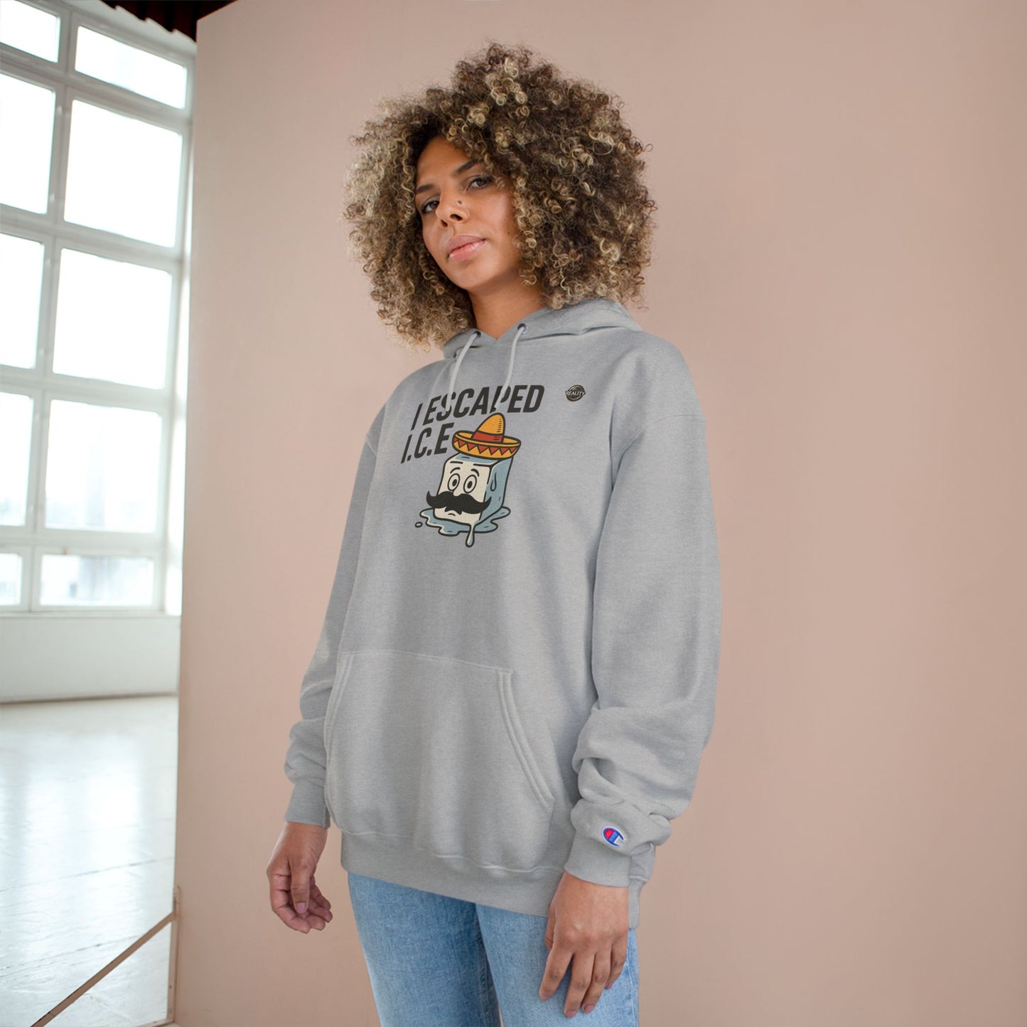 Reality x Champion "I Escaped I.C.E." Hoodie