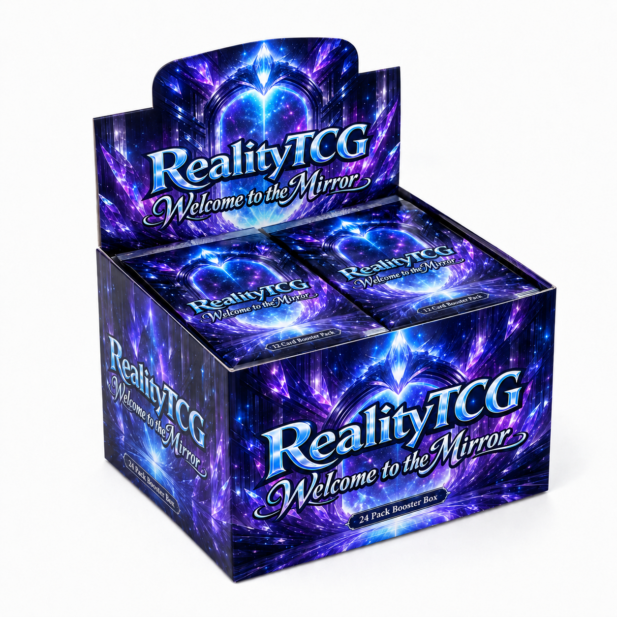 Reality TCG Welcome to the Mirror — Alpha Booster Box | 24 Packs | 9 Cards Per Pack | 216 Cards Total | Pre-Order 9/11/2026