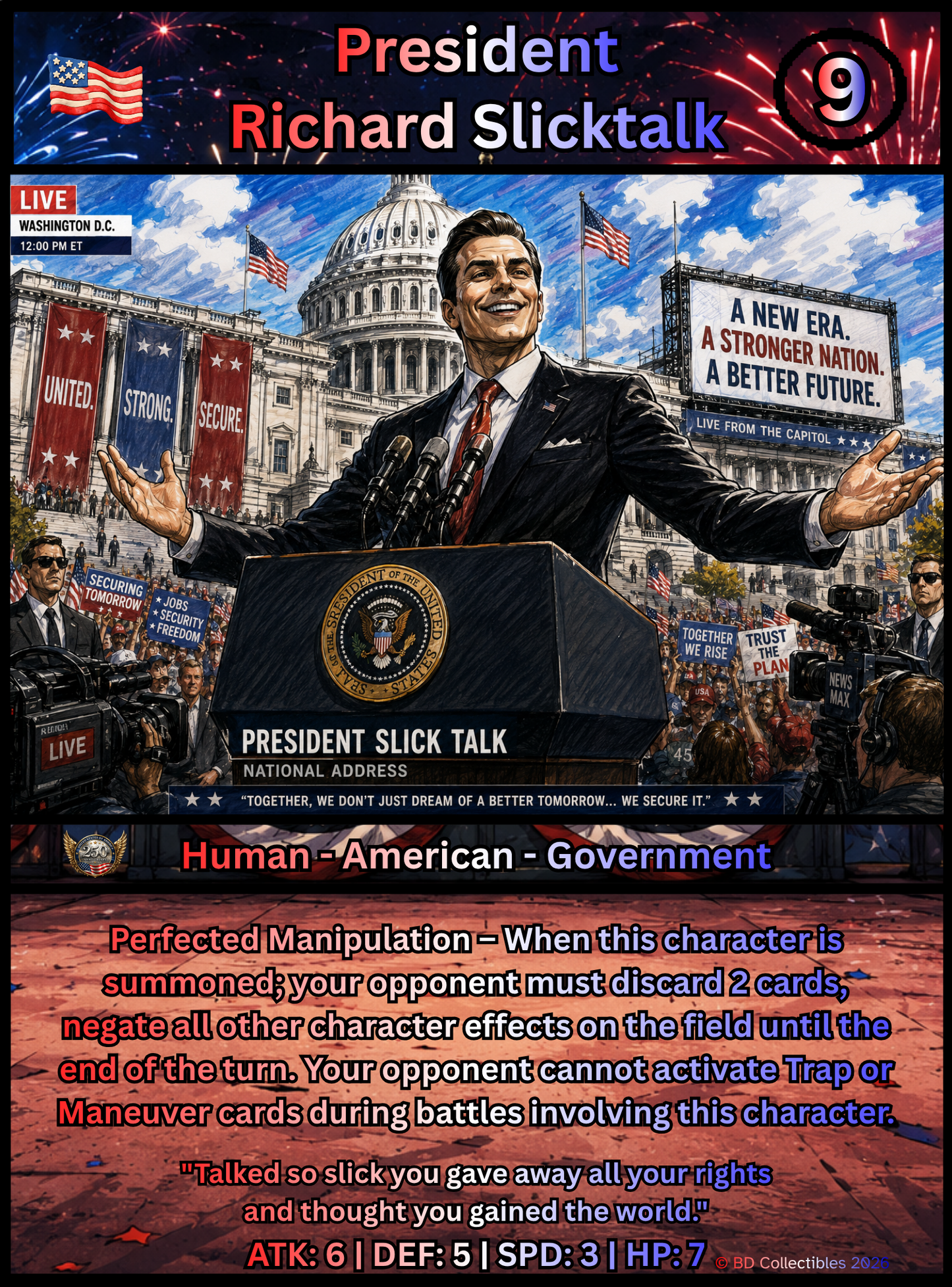 Reality TCG – American Pride 250 – 45 Card Deck – PRE-ORDER – Release Date: 07/04/2026