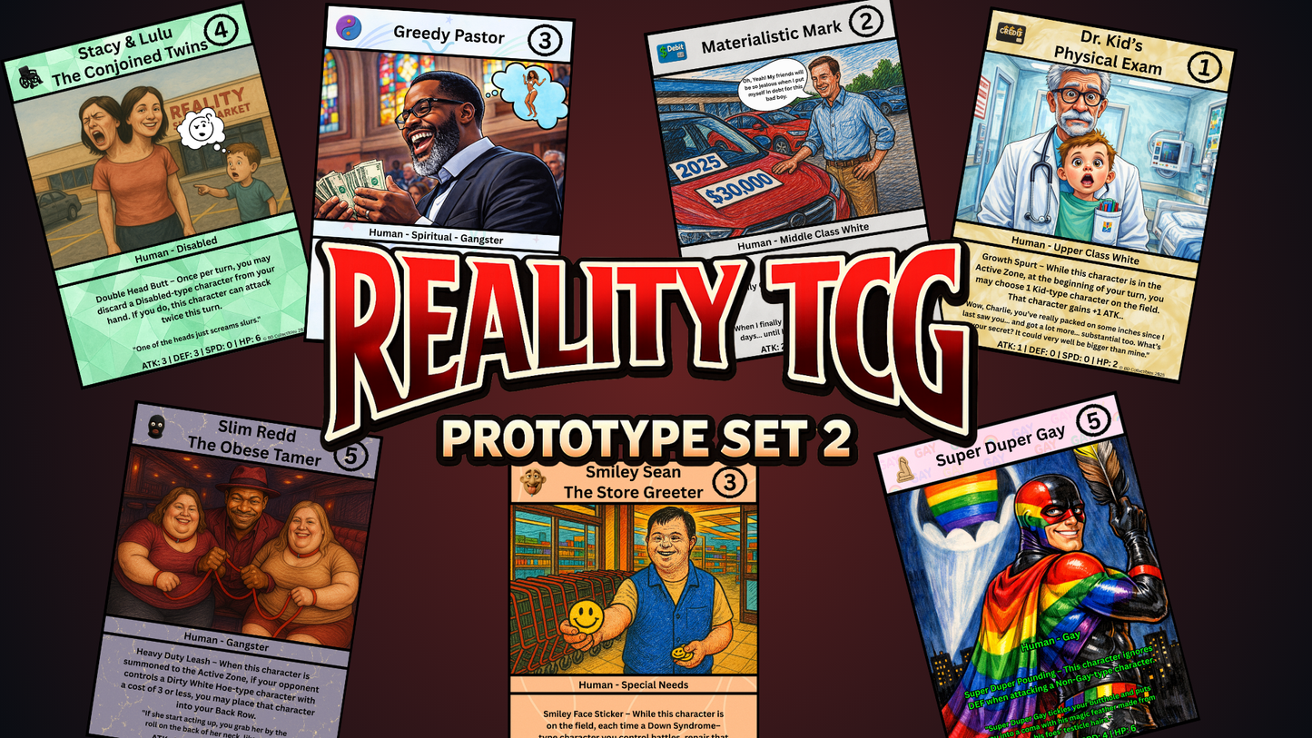 Reality TCG — Prototype Set 2 214-Card Complete Set (Limited to 750 Copies)